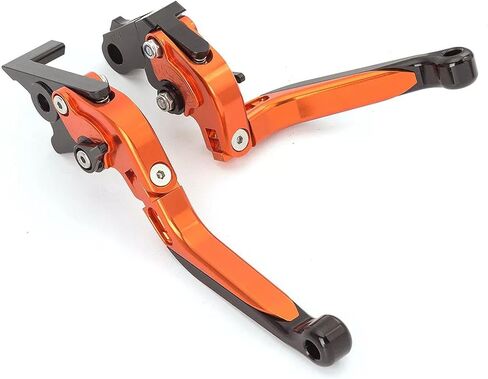 لـ KTM 390DUKE RC390 DUKE 390 ADVENTURE CNC CLUCT LEVER LEVER SET قابلة للطي قابلة للطي أذرع أذرع دراجة نارية (Titanium Orange) in Kuwait