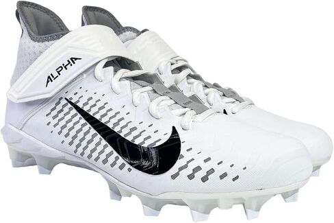 Nike Alpha Menace Pro 2 Mid (W) BV3951-100 White-Black Men's Wide Football Cleats 13.5 US in Saudi Arabia