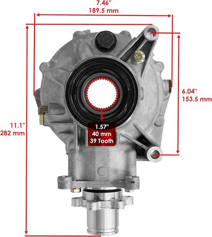 Caltric Complete Rear Differential Compatible with Yamaha Grizzly 660 Yfm660F Hunter Edition 2002-2008 in Saudi Arabia