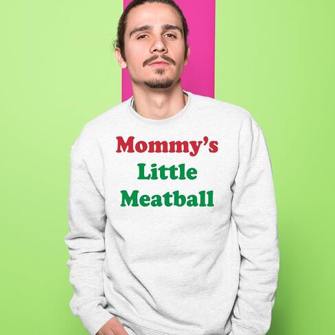 Mommy's Little Meatball Love Island Adult Crewneck Sweatshirt, Soft Fleece, Graphic Pullover in Saudi Arabia