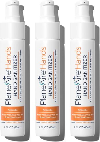 Sandalwood Lotion Hand Sanitizer | Travel Essential | TSA-Approved | Moisturizing Hand Lotion | Made with Aloe Vera & Essential Oils | Rich in Vitamin E | Cleanse & Moisturize | Travel Size | 3-Pack in Saudi Arabia