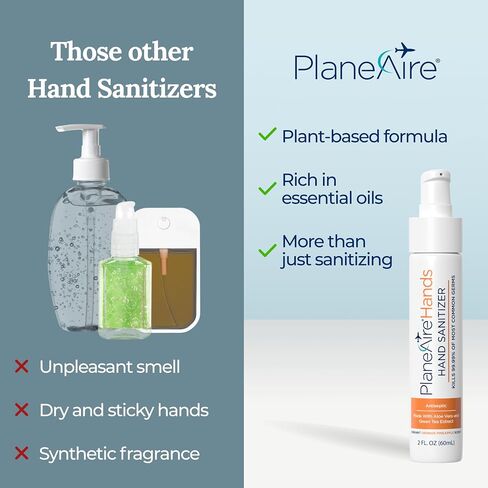 Sandalwood Lotion Hand Sanitizer | Travel Essential | TSA-Approved | Moisturizing Hand Lotion | Made with Aloe Vera & Essential Oils | Rich in Vitamin E | Cleanse & Moisturize | Travel Size | 3-Pack in Saudi Arabia