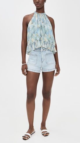 Veronica Beard Jean Women's Elijah Patch Pocket Shorts with Braids in Saudi Arabia