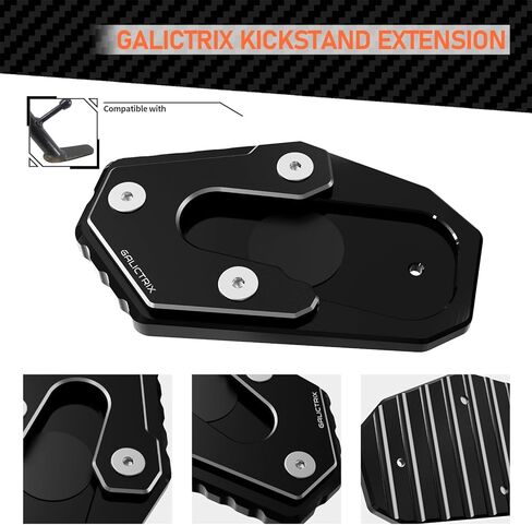 متوافق مع BMW R1200RT R1200 RT 2013-2018 R1250RT R1250 RT 2018-2025 2023 2024 إكسسوارات الدراجات النارية ركيستاند لوحة التمديد جانب القدم (أسود) in Kuwait