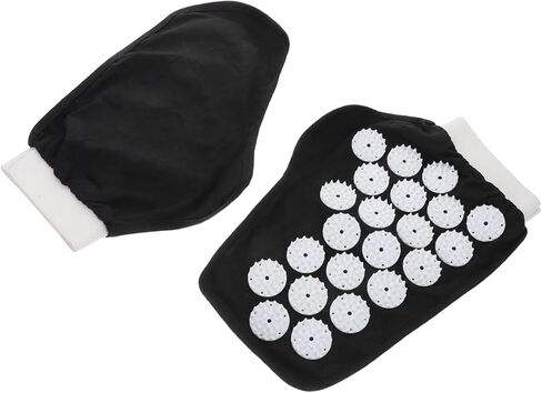 1pair Hand Massager Gloves Acupressure Mitts Spikes for Wrist Hand Massage Yoga Glove Portable Ergonomic Design Unisex Easy to Use in Kuwait