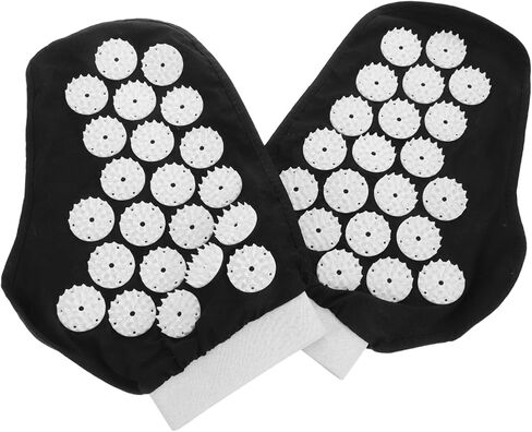 1pair Hand Massager Gloves Acupressure Mitts Spikes for Wrist Hand Massage Yoga Glove Portable Ergonomic Design Unisex Easy to Use in Kuwait
