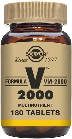 Solgar Formula VM-2000 (Multinutrient System), 180 Tablets - Premium Quality Multiple - Contains Zinc - Supports A Healthy Immune System - Vegan, Dairy Free, Kosher - 90 Servings in Saudi Arabia