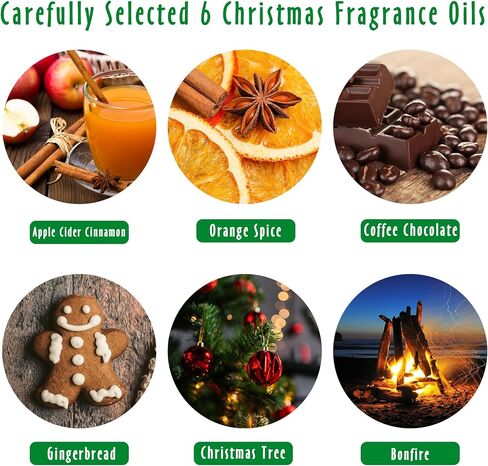 Fragrance Oils, MitFlor Autumn Set of 6 Premium Essential Oils for Diffusers for Home, Soap Candle Making Scents, Aromatherapy Gift Set for Halloween Christmas, Pumpkin Pie, Maple Syrup & Autumn Walk in Saudi Arabia