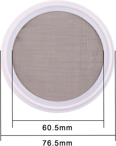 حشية صحية DERNORD مقاس 2.5 بوصة PTFE (تفلون) مع شاشة ستانلس ستيل - ثلاثي المشبك البرسيم (20 شبكة) in Saudi Arabia