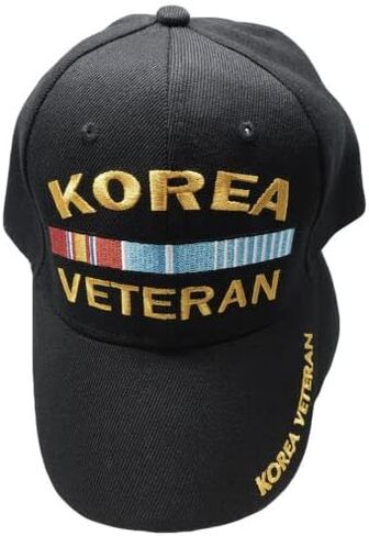 Korea Veteran Ribbons Ball Cap Army Navy USAF Korean War Vet Hat in Saudi Arabia