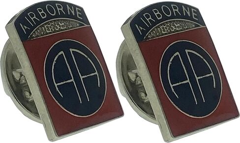 2 PCS SET US ARMY Millitary 82nd Airborne Division Insignia MINI Miniature 0.60" Hat Cap Badge Pin in Saudi Arabia