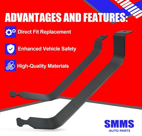 SMMS 2PCS Straps Fuel Tank Straps 578-237 لـ Cadillac Escalade 2002-2014 لـ Chevrolet Avalanche 2007-2013 Suburban Tahoe لـ GMC Yukon XL 2000-2014 ، أشرطة دبابات الغاز تحل محل OE 15745095 22868152 ST2 in Saudi Arabia