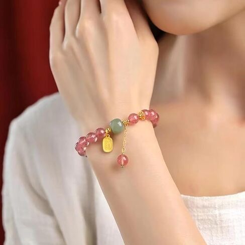 Natural Citrine Beads Bracelet Gifts For Women Birthday Unique, Women Charm Bracelet Gifts For Anniversary Christmas, Friendship Gifts For Women in Saudi Arabia