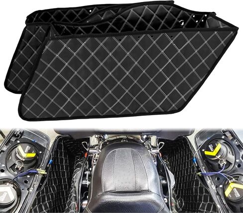 HDBUBALUS Saddlebag Liners Inserts Compatible with Harley Extended Bag Touring Electra Street Glide Road King 1993-2013 (Red Thread) in Saudi Arabia
