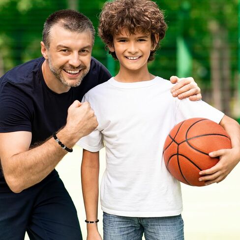 Baseball/Basketball/Football/Soccer Bracelet for Boys Cross Beaded Bracelet Gifts for Son Grandson Players Team Fan Friends,Birthday Christmas Gifts for Men Boys in Kuwait