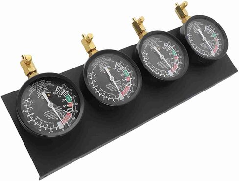 Fuel Vacuum Carburetor Synchronizer Gauges Set 4 Cylinder Balancer Shockproof Tool for Car Motorcycle in Saudi Arabia