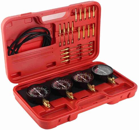 Fuel Vacuum Carburetor Synchronizer Gauges Set 4 Cylinder Balancer Shockproof Tool for Car Motorcycle in Saudi Arabia