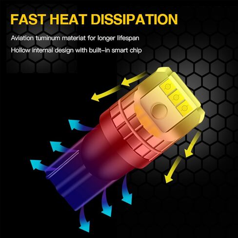 921 LED Bulbs, 912 921 LED Bulb Reverse Light T15 Back up Lights, 6000K Xenon White W16W 906 904 902 Bulb, Super Bright 2835 27-SMD Chipsets, Pack of 2 in Saudi Arabia