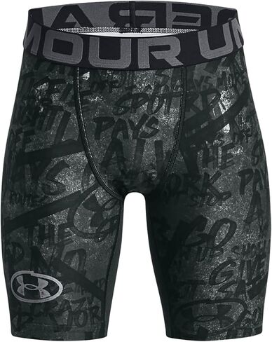 Under Armor Boys 'Alter Ego Heatgear 5 "Lundershorts (US ، Alpha ، كبير ، منتظم ، أسود/رمادي 001) in Saudi Arabia