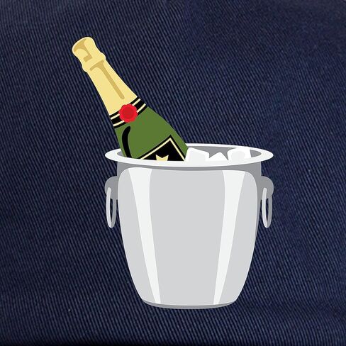 Cafepress Champagne في غطاء البيسبول القابل للتعديل دلو in Kuwait