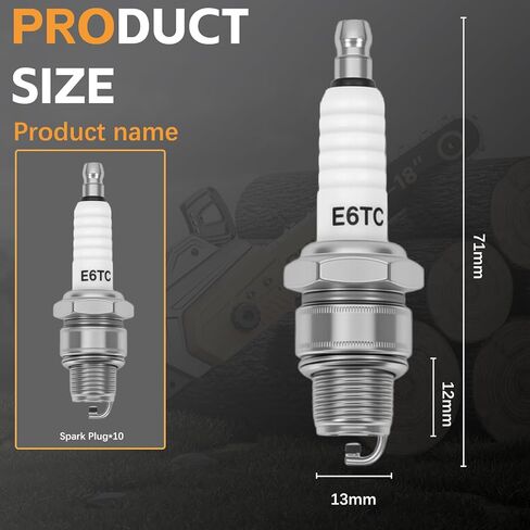 E6TC Spark Plug 10 Pack ، PP6HS SPACK PLACK for Predator 79cc Engine Massimo MB100 CK100 SK100 GO KART ، E5TC E6TC E6RC SPACK in Kuwait