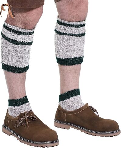 Lederhosen Socks for Men - 2 Piece Loferl Trachten Socks for Oktoberfest and Bavarian Occasions in Kuwait
