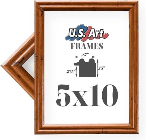 21x30 Distressed Oak .75 Inch Wood Picture Frame, Solid Wood Wall Decor for Wall Art, Featuring Preinstalled Hangers, UV Filtering Shatterproof Plexiglass, 100% American Made Poster Frame in Kuwait