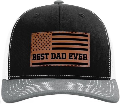Richardson Best Dad American Flag Hat - مخصصة لأبي ، بابا ، زوجة الأب - مثالية من الابنة ، الابن ، الزوجة in Kuwait
