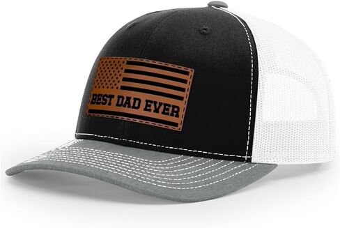 Richardson Best Dad American Flag Hat - مخصصة لأبي ، بابا ، زوجة الأب - مثالية من الابنة ، الابن ، الزوجة in Kuwait