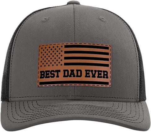 Richardson Best Dad American Flag Hat - مخصصة لأبي ، بابا ، زوجة الأب - مثالية من الابنة ، الابن ، الزوجة in Kuwait