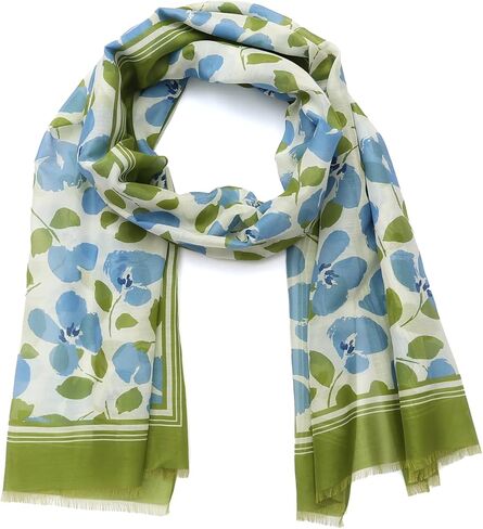 kate spade new york Women's Painterly Bouquet Oblong Scarf, Stylish & Lightweight Fashion Accessory in Saudi Arabia