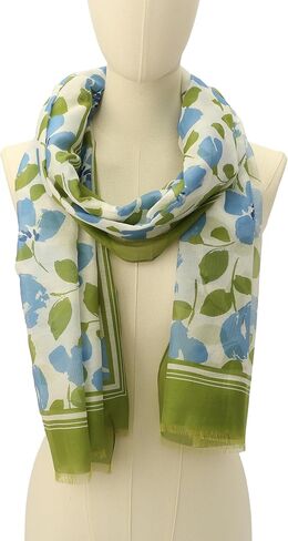 kate spade new york Women's Painterly Bouquet Oblong Scarf, Stylish & Lightweight Fashion Accessory in Saudi Arabia