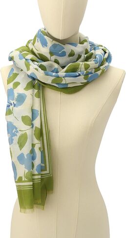 kate spade new york Women's Painterly Bouquet Oblong Scarf, Stylish & Lightweight Fashion Accessory in Saudi Arabia