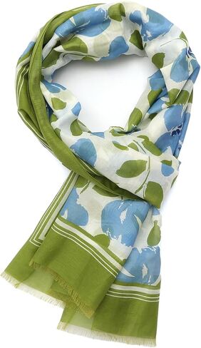 kate spade new york Women's Painterly Bouquet Oblong Scarf, Stylish & Lightweight Fashion Accessory in Saudi Arabia