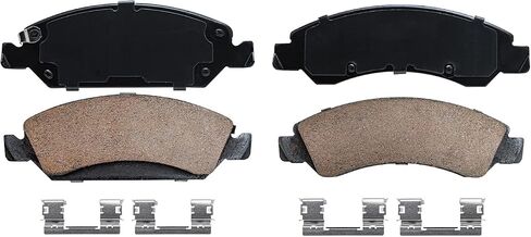 Detroit Axle - Brake Kit for 2008-2013 Chevy Silverado GMC Sierra 1500, 2009 2010 2011 2012, 2 Front Ceramic Brake Pads, 2 Rear Semi-metallic Brake Shoes Replacement in Saudi Arabia