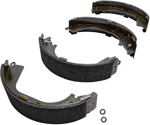 Detroit Axle - Brake Kit for 2008-2013 Chevy Silverado GMC Sierra 1500, 2009 2010 2011 2012, 2 Front Ceramic Brake Pads, 2 Rear Semi-metallic Brake Shoes Replacement in Saudi Arabia