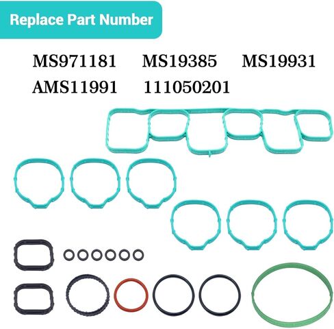 Panwarmo Engine Canake Mifold Glisket مجموعة مناسبة لفورد لينكولن مركبة Edge Explorer F-150 Police Mustang Flex Taurus Transit-150 250 350 لـ MKS MKT MKZ MKX 2011-2020 REPLICEMS97118-1 MS971181 in Kuwait