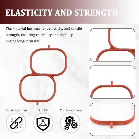 3PCS Intake Manifold Gasket Set,Tight Silicone Intake Gasket OEM#037-4886,171760P020,Professional Car Accessories Intakes Plenum Gaskets Compatiable with Lexus,Toyota in Kuwait