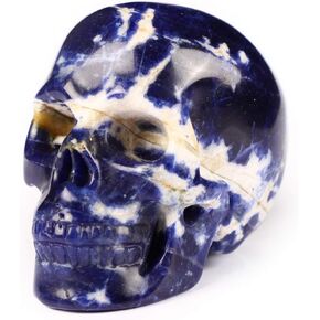 جمجمة كريستال سوداليتي 2.0 بوصة، منحوتة يدويًا من الأحجار الكريمة للفنون الجميلة، تمثال حجر شفاء الريكي.1483 in Kuwait