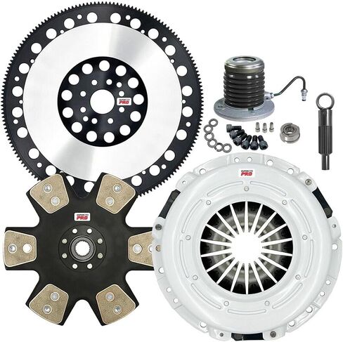 Clutchmaxpro Performance Stage 5 Clutch Kit مع chromoly flywheel مع أسطوانة العبيد متوافقة مع 2011-2017 Mustang GT 2012 2013 Mustang Boss 302 5.0L V8 Coyote (CP07809HDDWS-LSF07809-ST5A) in Saudi Arabia
