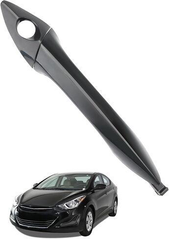 مجموعة مقبض الباب الخارجي (4pcs) ، متوافقة مع 2011-2016 Hyundai Elantra ، السائق الأيسر الأمامي والخلفي والراكب الأيمن خارج مقابض الأبواب ، استبدل# 826513x000 ، 826523x000 ، 8266623x020 ، 836523x020 in Saudi Arabia