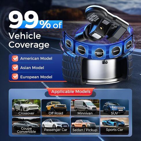 أجهزة استشعار Autel TPMS ، 2in 1 (315 ميجا هرتز + 433 ميجا هرتز) أجهزة استشعار ضغط الإطارات ، اضغط على أداة TPMS Universal MX-SENSOR على مستوى OE متوافق مع TS408S TS508WF TS601 (صمامات المطاط) in Kuwait