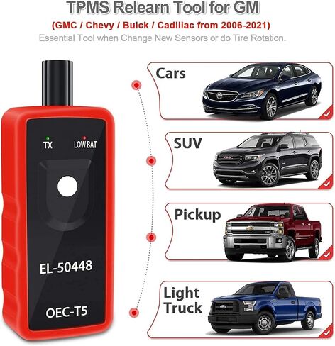 13586335 GM SENSOR MESSOR 315MHZ المبرمجة TPMS مستشعر TPMS مع EL-50448 TPMS TOLERN FOR 2007-2014 BUICK 2006-2014 CADILLAC 2006-2015 CHEVROLET 2007-2015 GMC 1358158 13598771 13598772 in Kuwait
