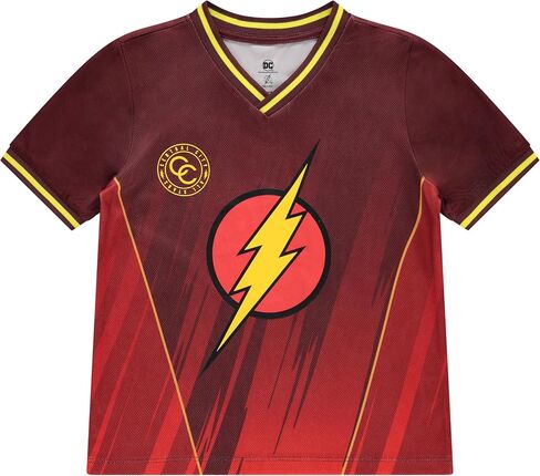 DC Comics Boys the Flash Boys Soccer Mesh Jersey Tee & Short 2pc Set - Boy 4-20 in Saudi Arabia