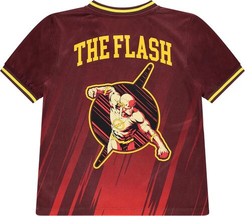 DC Comics Boys the Flash Boys Soccer Mesh Jersey Tee & Short 2pc Set - Boy 4-20 in Saudi Arabia