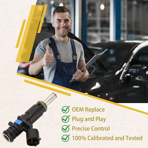 07K906031C OE Performance 2.5L Fuel Injectors,Compatible with/VW 2.5 Jetta Golf Passat Beetle Rabbit 2007 2008 2009 2010 2011 2012 2013 2014,|8 Holes| |Set of 5| in Saudi Arabia