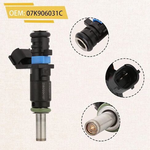 07K906031C OE Performance 2.5L Fuel Injectors,Compatible with/VW 2.5 Jetta Golf Passat Beetle Rabbit 2007 2008 2009 2010 2011 2012 2013 2014,|8 Holes| |Set of 5| in Saudi Arabia
