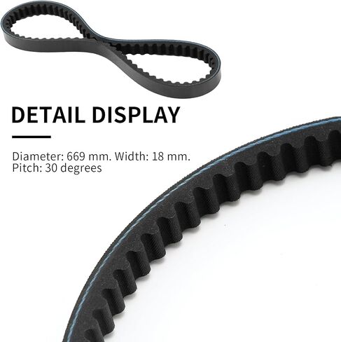 6Pcs 669 18 30 CVT Drive Belt, Replacement for Roketa Taotao Vespa GY6 49CC 50CC 139QMB 1P39QMB 4 Strok ATV Scooter Kart in Saudi Arabia