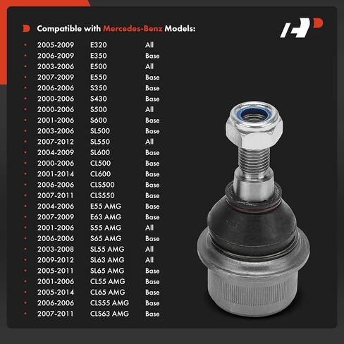 A-Premium Front Lower Ball Joint Compatible with Mercedes-Benz E320 E350 E500 E550 & S350 S430 S500 S600 & SL500 SL550 SL600 & CL500 CL600 CLS500 CLS550 & AMG-E55/E63/S55/S65/SL55/CL55 in Saudi Arabia