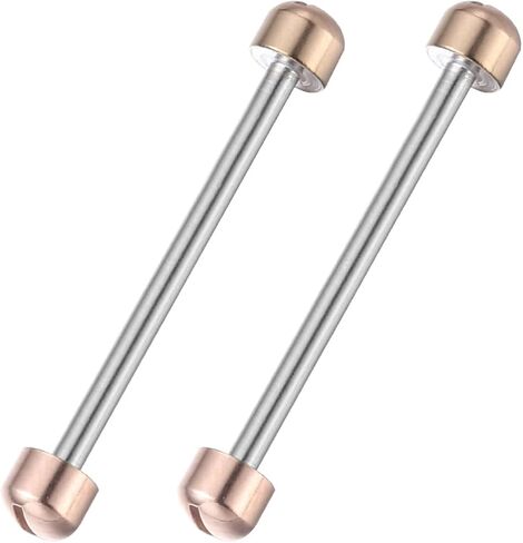 Amosfun 2pcs Watch Screw Tube Rods Screw in Watch Strap Link Rod Connect Rod Repair Tools for Watchmaker - 20mm Inner Diameter (Rose Goldr) in Saudi Arabia